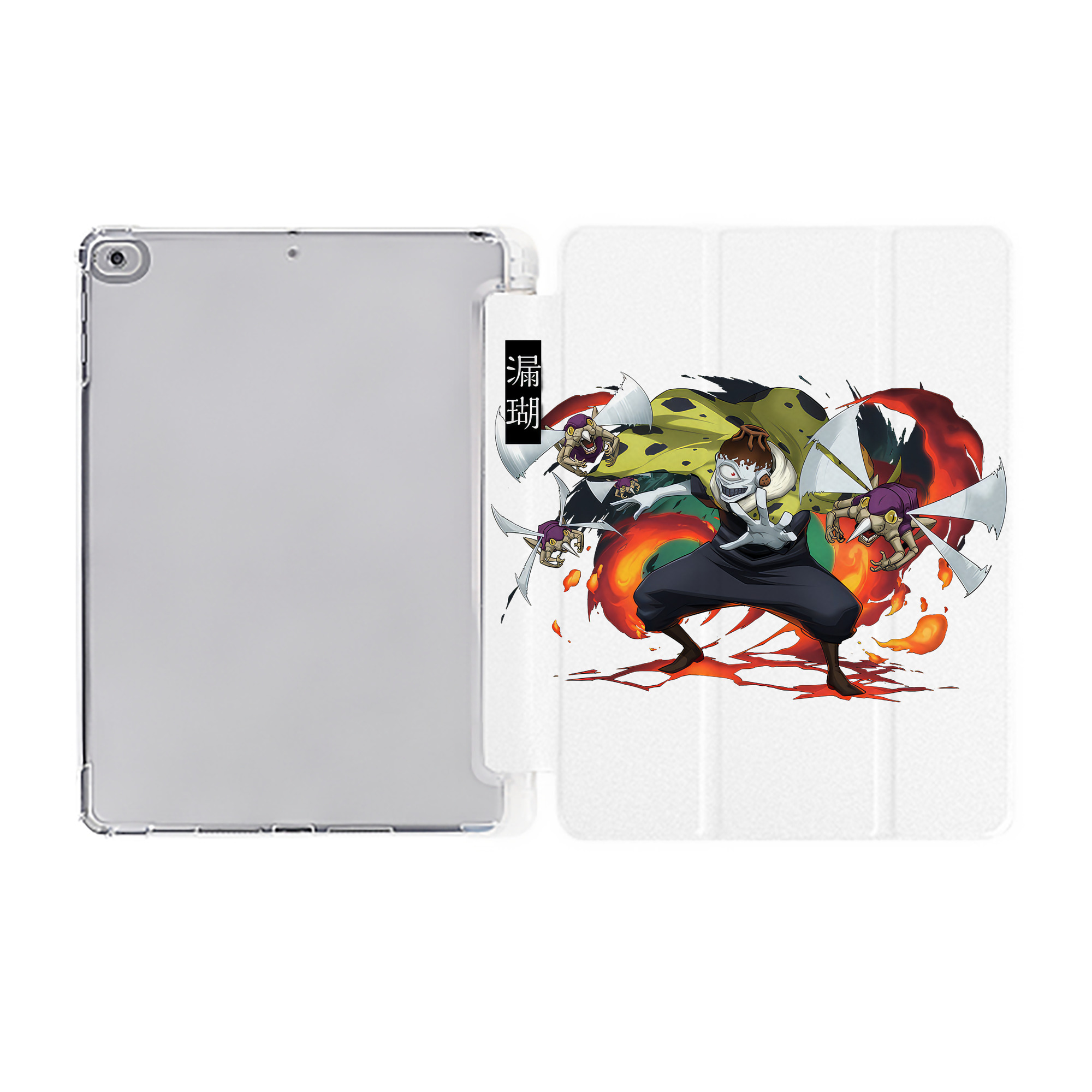 （画像用） 呪術廻戦 Jujutsu Kaisen IPad ケース ペン収納付き 三つ折りスタンド PUレザー×シリコン 対応機種9.5/10.5/10.9インチ